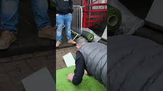 How to Lay Artificial Grass onto Joining Tape  Tippers Landscaping Range [upl. by Nylsoj966]