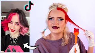 Dying my hair like this viral Tik Tok hair transformation and failing [upl. by Orian]