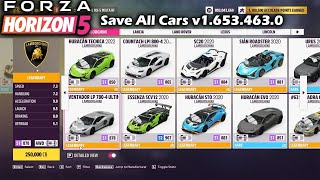 Forza Horizon 5 Save v16534630 All Cars [upl. by Granlund]