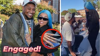 Blac Chyna is ENGAGED to Derrick Milano After a Year of Dating Proposes On Stage [upl. by Enitsahc664]