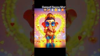 ganpati bappa morya  ganpati bappa status  ganpati bappa song  shorts youtubeshorts 🎇🪔 [upl. by Hacceber966]