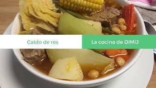 Caldo de Res con Vegetales o Verduras [upl. by Weibel]