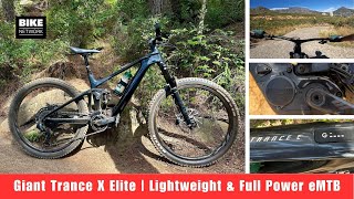 eMTB Range Test amp First Ride Giant Trance X ELITE  How far does it go in Eco amp Tour Mode [upl. by Anelhtac222]