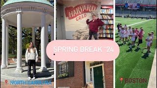 SPRING BREAK VLOG Boston  UNC chapel hill [upl. by Akcirred279]