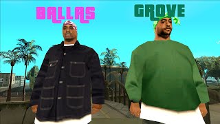 GTA SA Grove Street vs Ballas [upl. by Llertac]