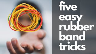 RUBBER BAND MAGIC 7 Easy Magic Tricks With Rubber Bands easymagictricks rubberbandmagic [upl. by Hamlet215]