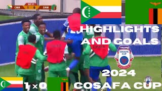 Comoros vs Zambia 10  Highlights and Goals  3nd Round  Group B  2024 COSAFA Cup [upl. by Putnem643]