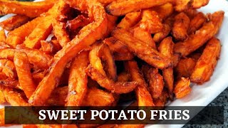 Baked Sweet Potato Fries l How To Make l Healthy Recipe [upl. by Winchester]