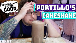 Chocolate Cake Shake  Iconic American Eats at Home Portillos  Kenneys Cook [upl. by Anaujit]