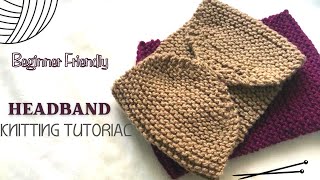 Knitting a headband for beginners  Free pattern and tutorial [upl. by Amaral6]