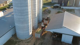 Filling Silos with Corn Silage Day 1 [upl. by Aenert]