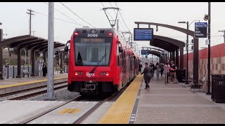 HD San Diego Trolley SDMTS  Light Rail [upl. by Ettelocin]