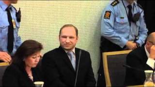 Anders Breivik appears in court [upl. by Dranik716]