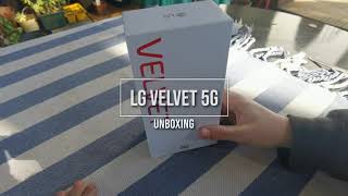 LG Velvet 5G Unboxing and First Look [upl. by Bremer]