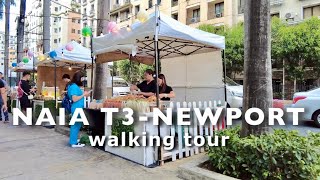 NAIA Terminal 3  Savoy Hotel Walk  Manila Airport to Newport City Walking Tour [upl. by Aicarg997]