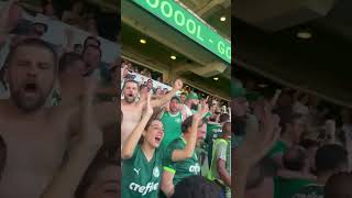 EXPLOSÃO DA TORCIDA COM O GOL DO BRENO LOPES CONTRA O FLUMINENSE brasileirão palmeiras [upl. by Dyal]