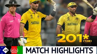 Glenn Maxwell Double Century Glenn Maxwell Batting Highlights Vs Afghanistan AUS VS AFG Highlights [upl. by Herbst]