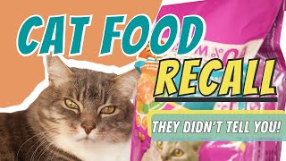 Cat Food Recall What they DIDNT tell you [upl. by Eipper]