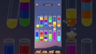 sort water puzzle color game 233 levelcrossing hallmarknewupdate puzzle gaming videogame [upl. by Oisor935]