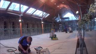 Wood floor sanding Norwich Cathedral [upl. by Emiaj]