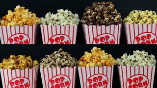 8 ways flavored popcorn 8 delicious and easy recipeshomemade popcorn [upl. by Aseela]