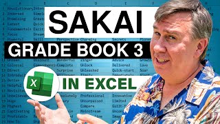 Excel  Sakai Grade Book Sum When Not Blank  Part III of IV Episode 1543 [upl. by Ocicnarf]