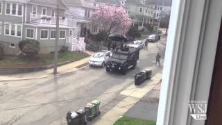 Police and FBI Comb Watertown for Bombing Suspect [upl. by Naro]