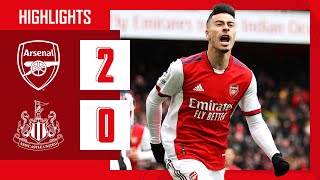 HIGHLIGHTS  Arsenal vs Newcastle United 20  Premier League  Saka Martinelli [upl. by Adrahc]