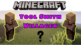 How To Get Tool Smith Villager In Minecraft  Minecraft Tutorial Bedrock [upl. by Hsoj]