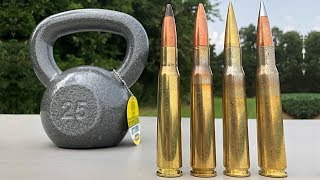 50 BMG vs Kettlebell [upl. by Rori310]