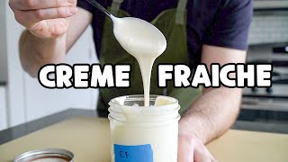 How to Make Creme Fraiche  From Scratch [upl. by Halilak]