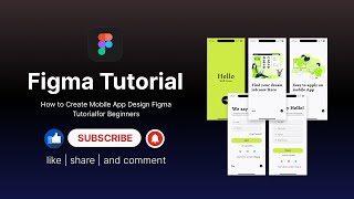 How to Create Mobile App Design Figma Tutorial for Beginners mobileapp figmatutorial [upl. by Bamford488]