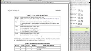 mBed Tutorial 96 SPI Spec Sheet for the LSM9DS0 AccelMag [upl. by Elwaine]