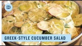 GREEKSTYLE CUCUMBER SALAD tzatziki flavored [upl. by Tara]