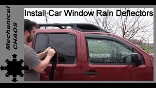 How to Install Car Window Rain Deflectors [upl. by Aedni]