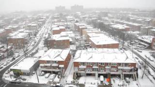 Snow in Brooklyn New York in 2010 2740 Cropsey Ave [upl. by Ahseela951]