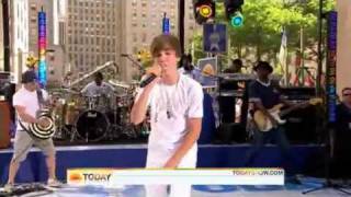 Justin Bieber  Never Say Never Live on the Today Show [upl. by Annaierb]