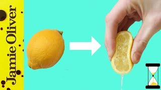 How To Zest amp Juice A Lemon  Jamie’s 1 Minute Tips [upl. by Pippa628]