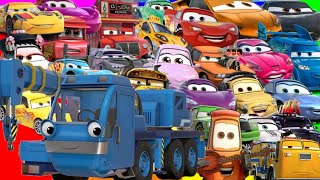 Looking For Disney Pixar Cars Lightning McQueen MaterChick HicksCruzJackson Storm Miss Fritter [upl. by Gnouhp498]