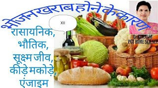 भोजन खराब होने के कारण causes of food spoilage Class XII Ch16 part 2 Food spoilage [upl. by Ursulette]