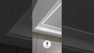 Installation of Aluminium Profile Light  Modern Ceiling Lighting Installation youtubeshorts [upl. by Nnyllatsyrc313]