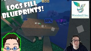 Roblox  Woodmill Inc  Can You Measure Wood With Blueprints [upl. by Ahsienahs]