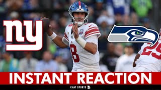 DANIEL JONES GETS IT DONE Giants vs Seahawks NFL Week 5 Highlights [upl. by Fonseca]