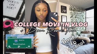 COLLEGE MOVEIN VLOG  DORM TOUR  hbcu edition  road trip target run  more [upl. by Arrej]