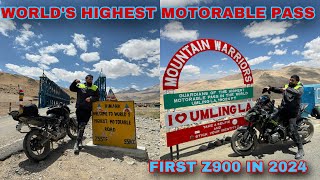 First Z900 To Reach Umling La In 2024  World’s Highest Motorable Pass  Episode09 [upl. by Hajin]