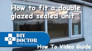 Replacing a sealed unit in a double glazed window [upl. by Nilyac858]