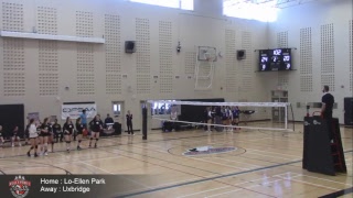 OFSAA Volleyball  LoEllen Park vs Uxbridge  Gym 1 [upl. by Emalee]