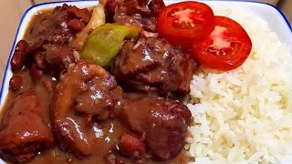 Jamaican Stew Peas simmer in coconut milk 🇯🇲 [upl. by O'Shee]