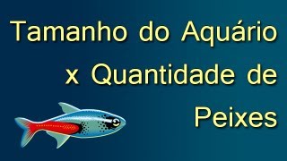 Tamanho do Aquário x Quantidade de Peixes super população [upl. by Jacquet416]