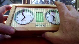 Chess Clocks Setup Test 09  Garde electronic [upl. by Enyak442]